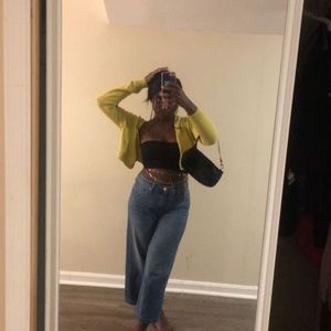 High rise flared jeans